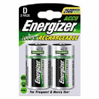 Energizer Rechargeable D 2 - pk (626149)